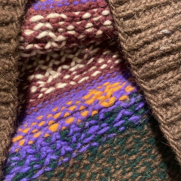 Ecuador Inkas Hand Made in Ecuador 100% Wool Patterned Sweater Warm - Picture 4 of 7